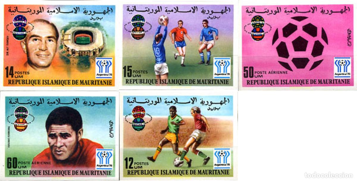 Timbres: 14485 MNH MAURITANIA 1977 COPA DEL MUNDO DE FUTBOL. ARGENTINA-78