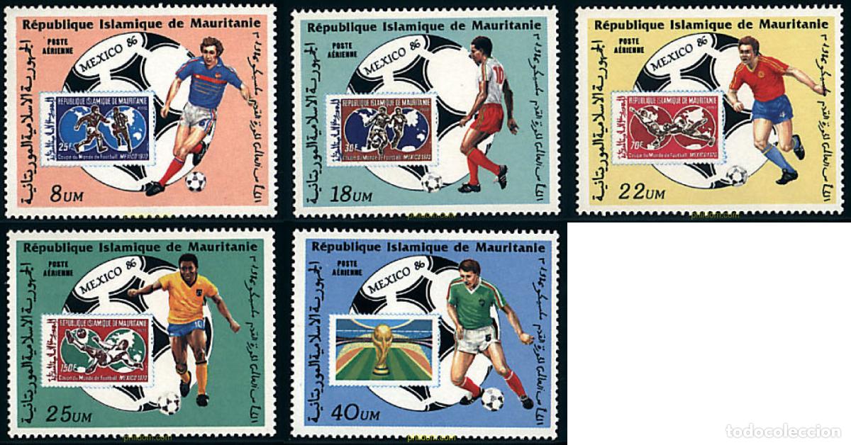Sellos: 71301 MNH MAURITANIA 1986 COPA DEL MUNDO DE FUTBOL. MEXICO-86