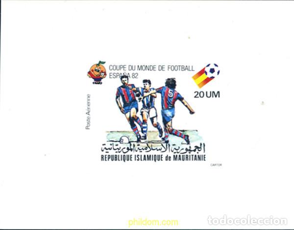 Timbres: 272195 MNH MAURITANIA 1980 COPA DEL MUNDO DE FUTBOL. ESPA&Ntilde;A-82