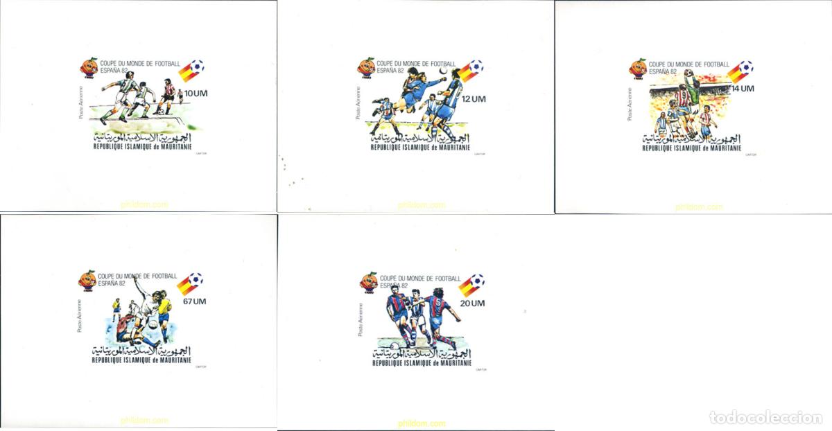 Timbres: 583454 MNH MAURITANIA 1980 COPA DEL MUNDO DE FUTBOL. ESPA&Ntilde;A-82