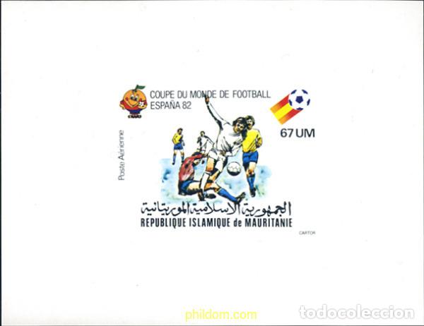 Timbres: 623209 MNH MAURITANIA 1980 COPA DEL MUNDO DE FUTBOL. ESPA&Ntilde;A-82