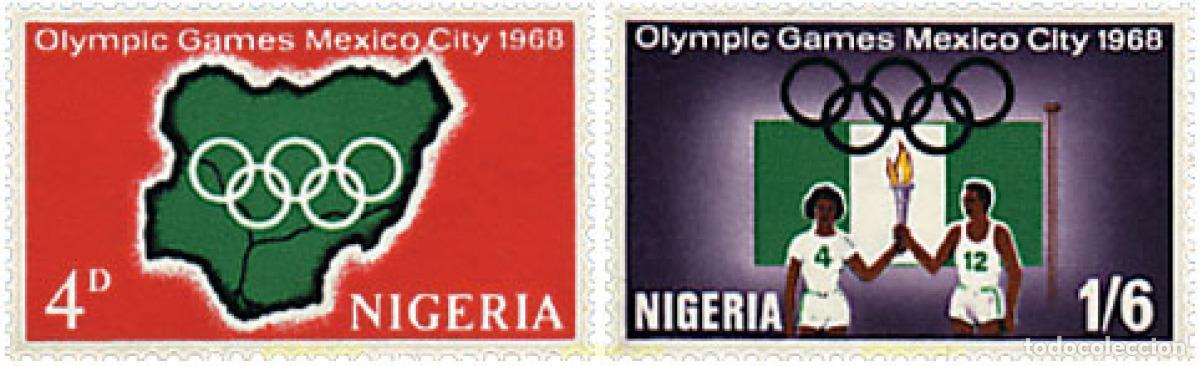 Sellos: 27666 MNH NIGERIA 1968 19 JUEGOS OLIMPICOS VERANO MEXICO 1968