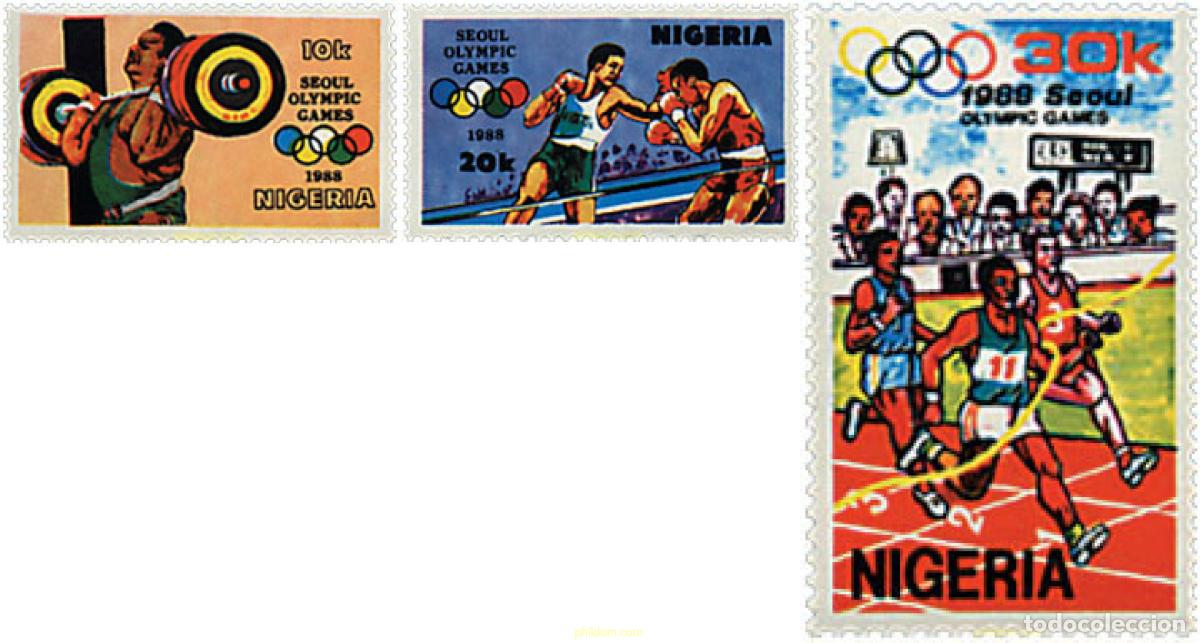 Sellos: 71465 MNH NIGERIA 1988 24 JUEGOS OLIMPICOS VERANO SEUL 1988