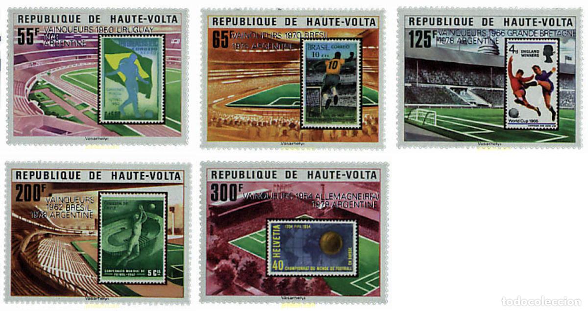 Briefmarken: 69943 MNH ALTO VOLTA 1979 COPA DEL MUNDO DE FUTBOL. ARGENTINA-78. VENCEDORES