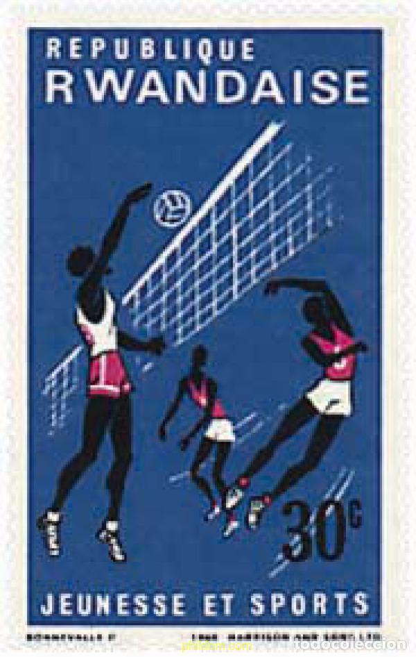 Sellos: 688733 MNH RUANDA 1966 JUVENTUD Y DEPORTE