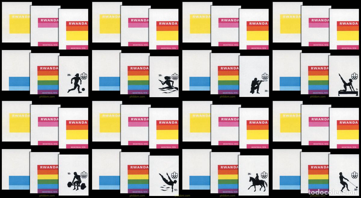 Sellos: 136081 MNH RUANDA 1976 21 JUEGOS OLIMPICOS VERANO MONTREAL 1976