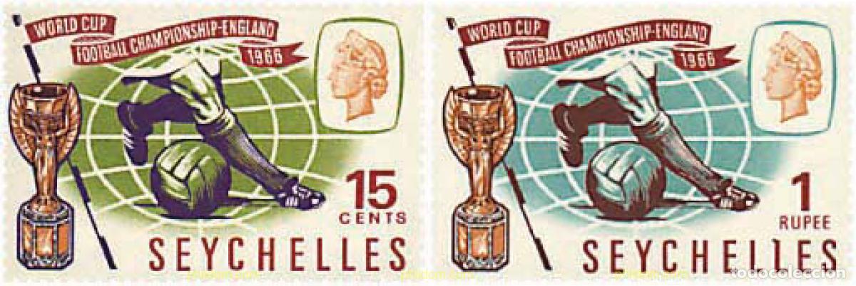 Briefmarken: 281454 HINGED SEYCHELLES 1966 COPA DEL MUNDO DE FUTBOL. INGLATERRA-66