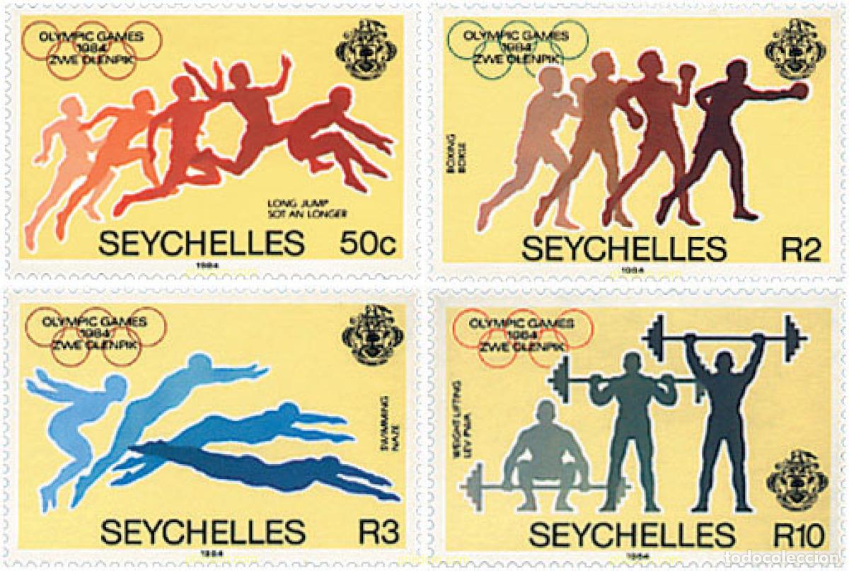 Francobolli: 92450 MNH SEYCHELLES 1984 23 JUEGOS OLIMPICOS VERANO LOS ANGELES 1984
