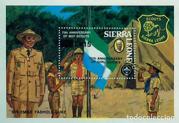 Francobolli: 50249 MNH SIERRA LEONA 1985 75 ANIVERSARIO DEL ESCULTISMO FEMENINO