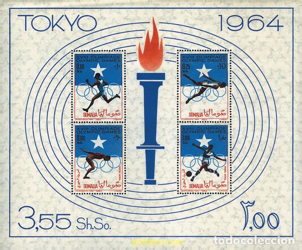 Sellos: 54418 MNH SOMALIA 1964 18 JUEGOS OLIMPICOS VERANO TOKIO 1964