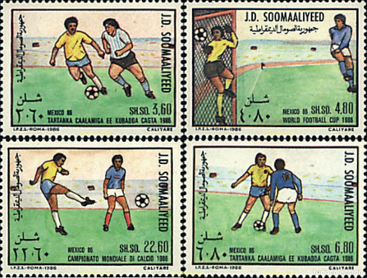 Sellos: 91794 MNH SOMALIA 1986 COPA DEL MUNDO DE FUTBOL. MEXICO-86