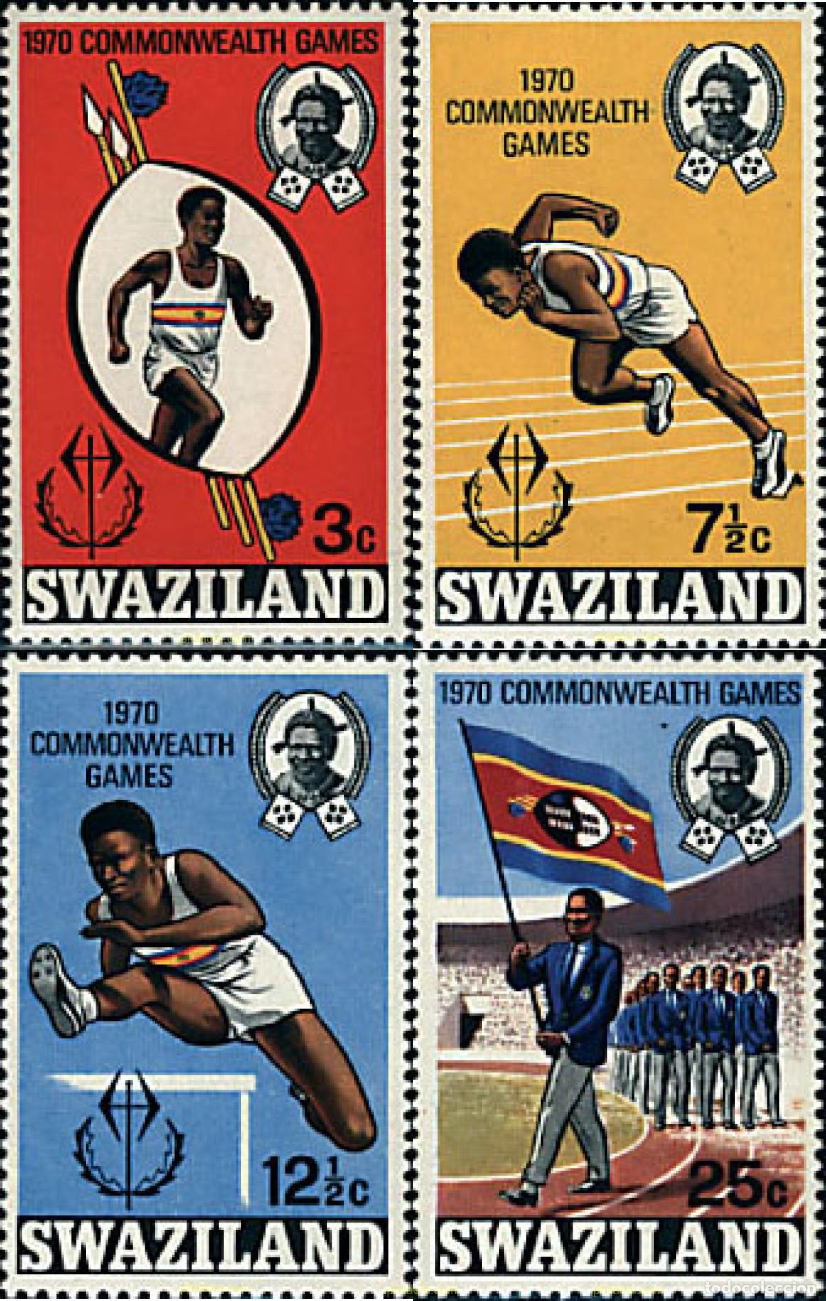 Briefmarken: 51589 MNH SWAZILANDIA 1970 9 JUEGOS DEPORTIVOS DE LA COMMONWEALTH EN EDIMBURGO