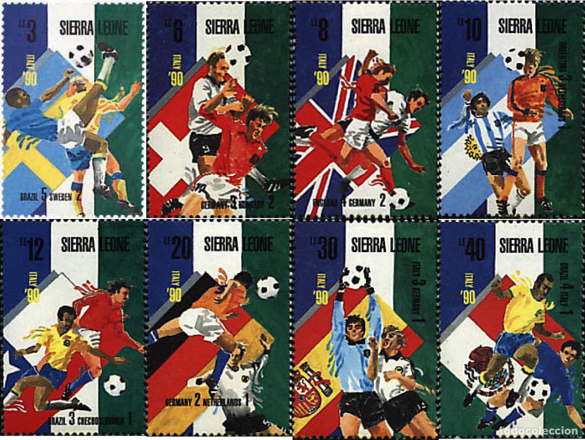 Timbres: 92102 MNH SIERRA LEONA 1989 COPA DEL MUNDO DE FUTBOL. ITALIA-90