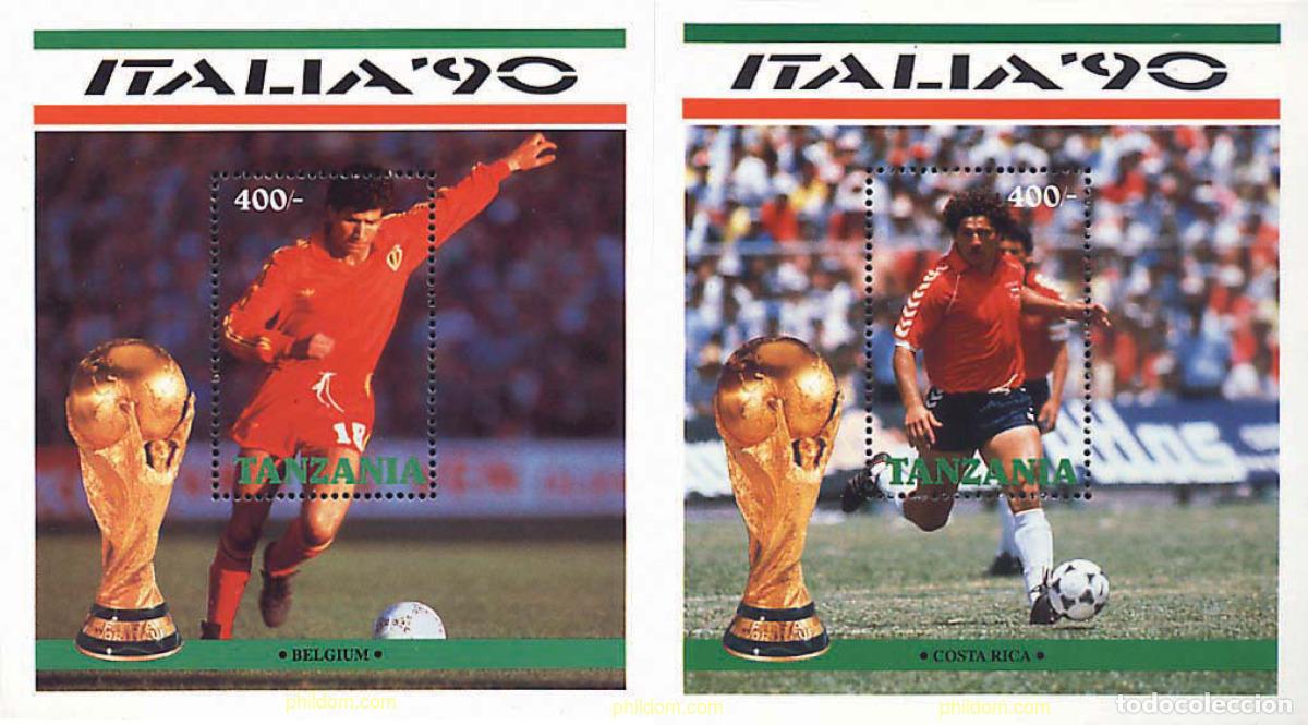 Sellos: 68907 MNH TANZANIA 1990 COPA DEL MUNDO DE FUTBOL. ITALIA-90