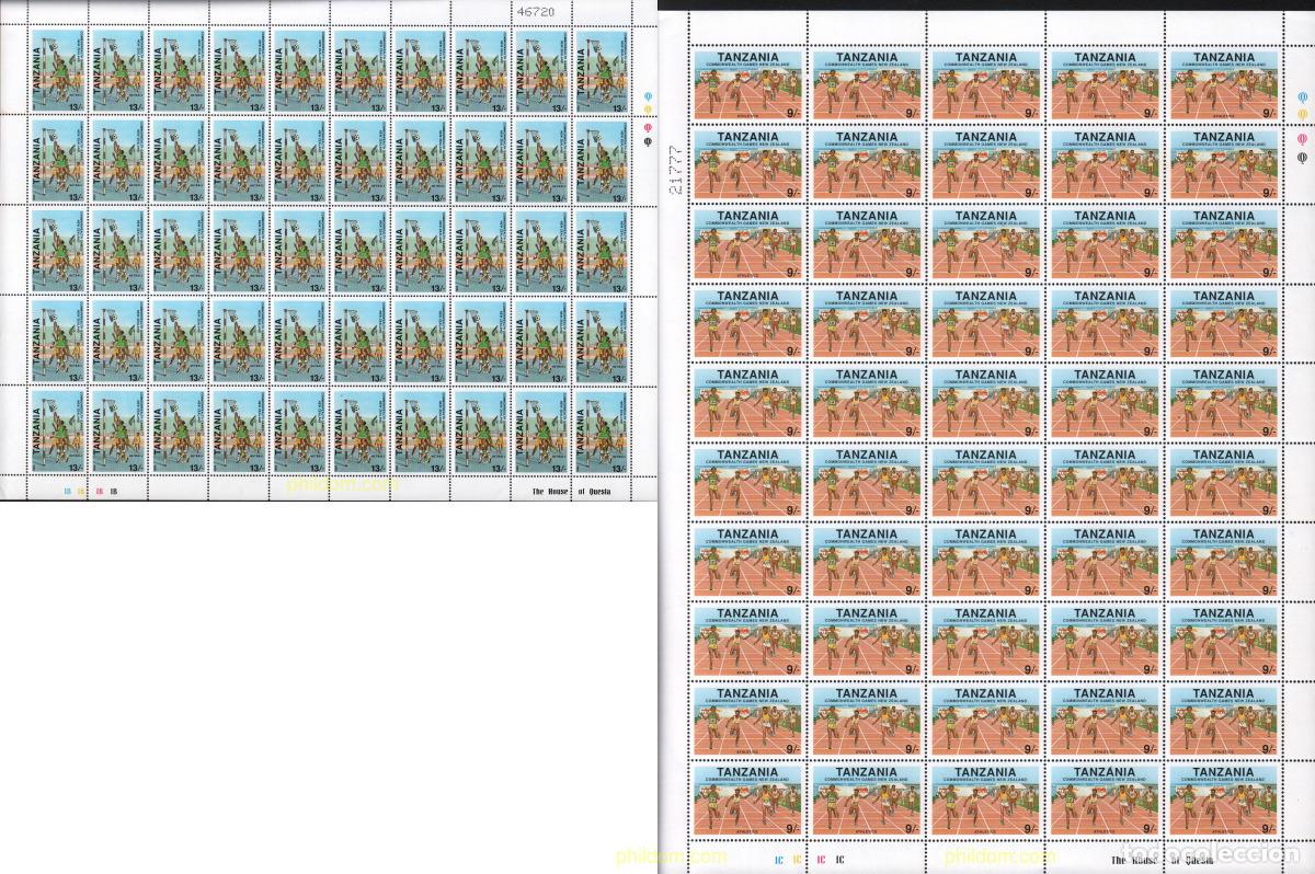 Sellos: 617645 MNH TANZANIA 1990 JUEGOS DE LA COMMONWEALTH EN NUEVA ZELANDA