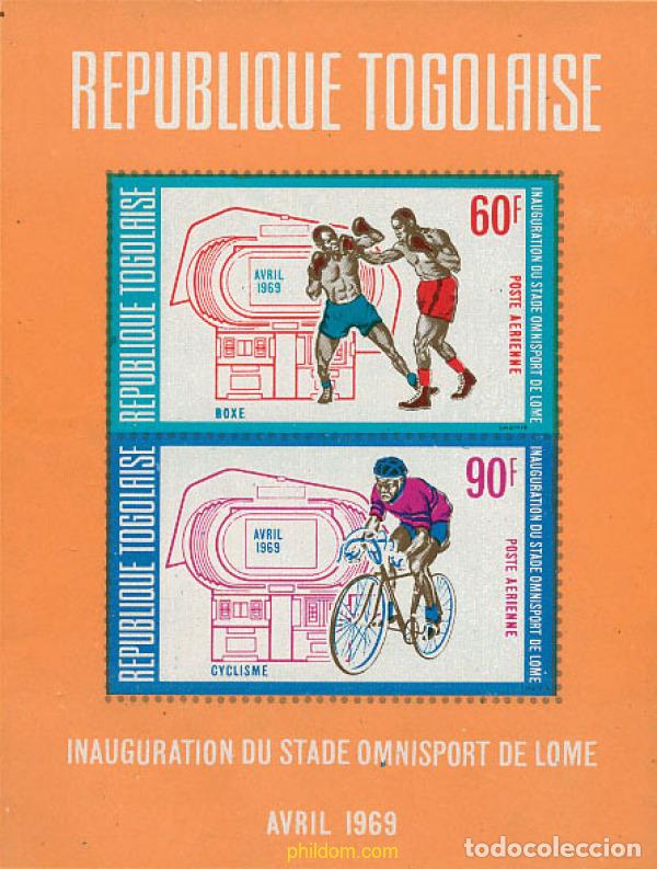 Sellos: 54426 MNH TOGO 1969 INAUGURACION DEL ESTADIO DE LOME