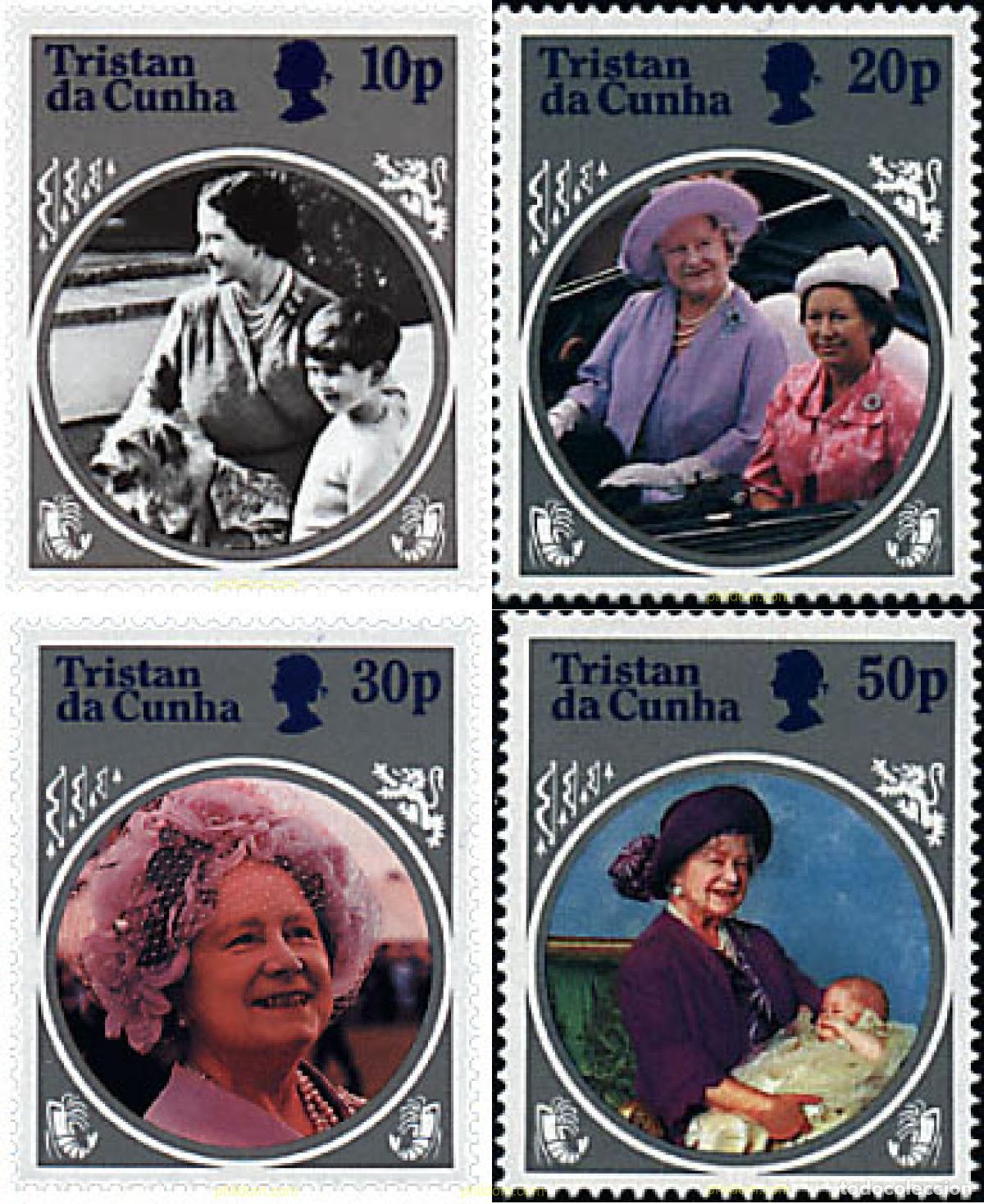 Sellos: 49765 MNH TRISTAN DA CUNHA 1985 85 ANIVERSARIO DE LA REINA MADRE