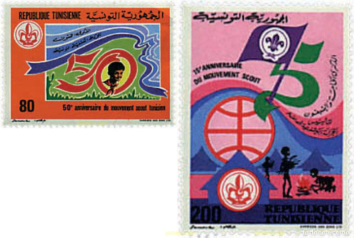 Stamps: 41992 MNH TUNEZ 1982 ANIVERSARIOS DEL ESCULTISMO