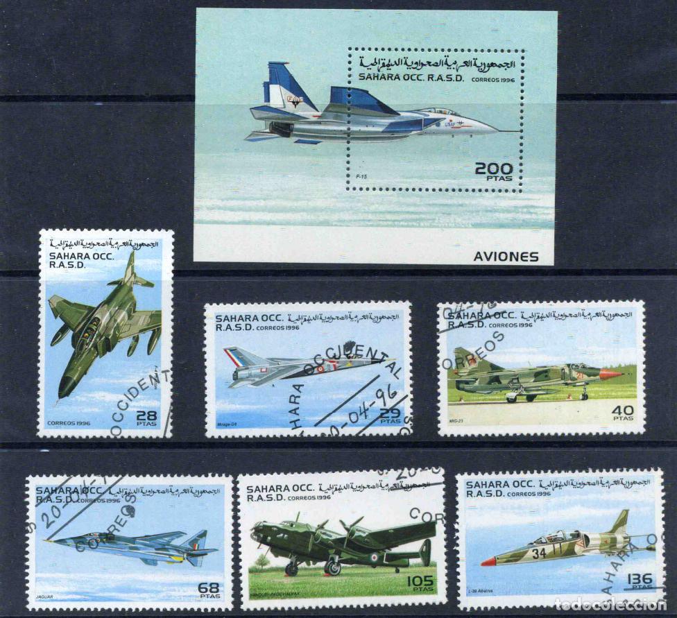 Stamps: RASD - Sahara Occ. RASD - Sahara Occ. 1996 Aviones de combate