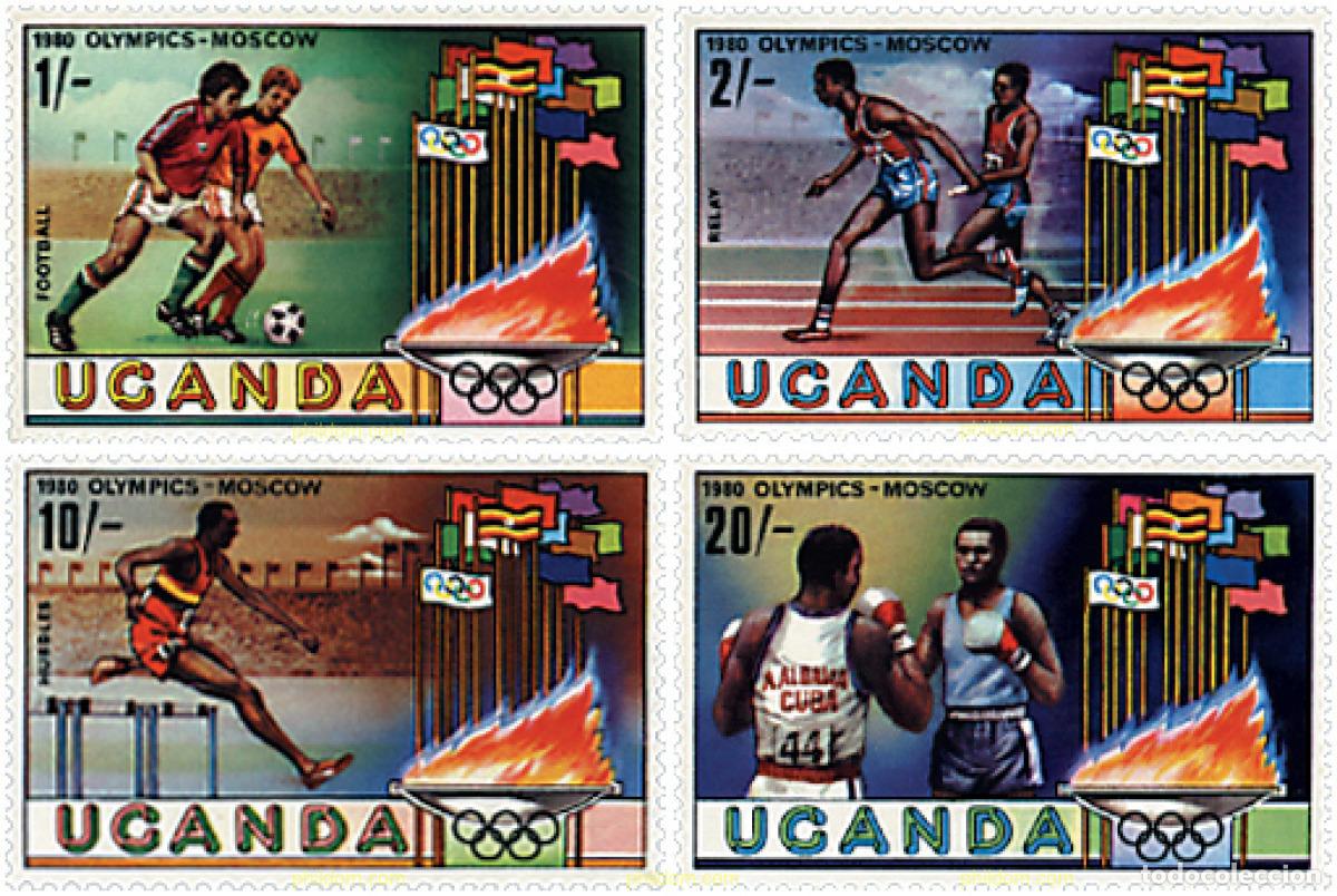 Stamps: 40205 MNH UGANDA 1980 22 JUEGOS OLIMPICOS VERANO MOSCU 1980