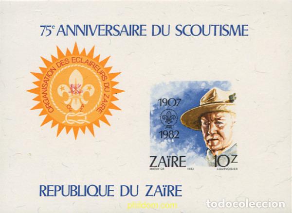 Sellos: 19157 MNH ZAIRE 1982 75 ANIVERSARIO DEL ESCULTISMO