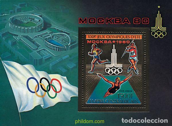 Sellos: 79453 MNH CENTROAFRICANA 1979 22 JUEGOS OLIMPICOS VERANO MOSCU 1980