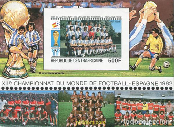 Sellos: 13481 MNH CENTROAFRICANA 1981 COPA DEL MUNDO DE FUTBOL. ESPA&Ntilde;A-82