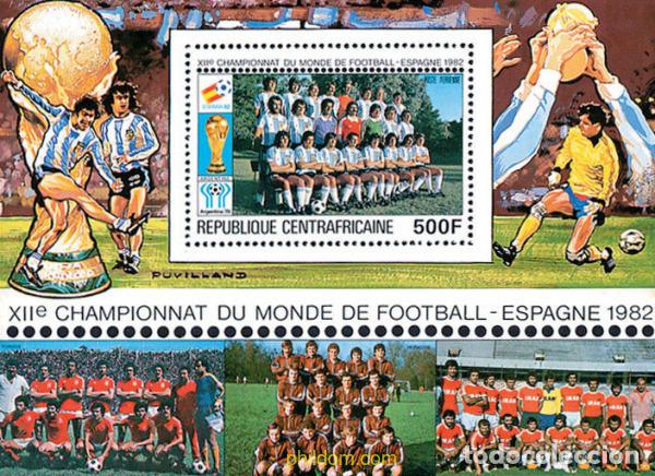 Sellos: 79481 MNH CENTROAFRICANA 1981 COPA DEL MUNDO DE FUTBOL. ESPA&Ntilde;A-82