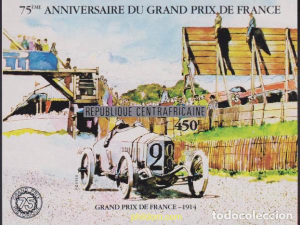Francobolli: 19291 MNH CENTROAFRICANA 1981 75 ANIVERSARIO DEL GRAN PREMIO DE FRANCIA