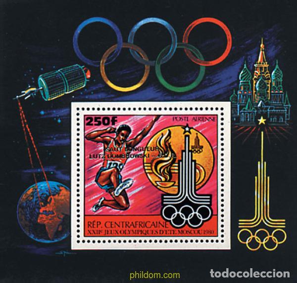 Francobolli: 70426 MNH CENTROAFRICANA 1981 22 JUEGOS OLIMPICOS VERANO MOSCU 1980