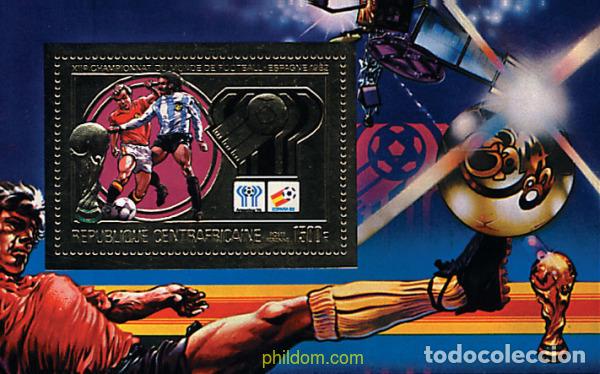 Sellos: 139750 MNH CENTROAFRICANA 1981 COPA DEL MUNDO DE FUTBOL. ESPA&Ntilde;A-82