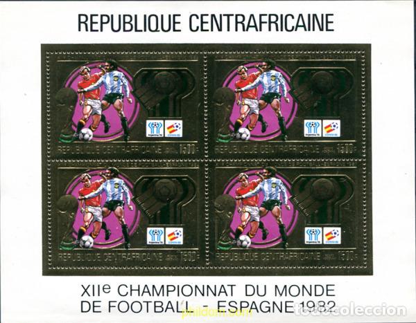 Sellos: 300539 MNH CENTROAFRICANA 1981 COPA DEL MUNDO DE FUTBOL. ESPA&Ntilde;A-82