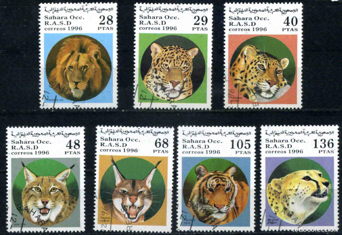 Francobolli: RASD - Sahara Occ. 1996 - Felinos
