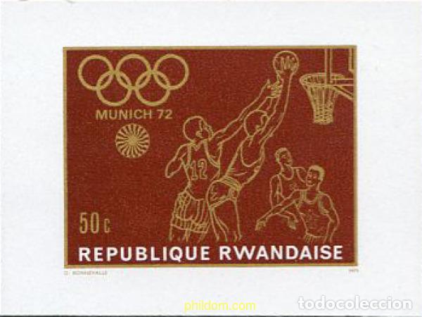 Sellos: 221644 MNH RUANDA 1971 20 JUEGOS OLIMPICOS VERANO MUNICH 1972