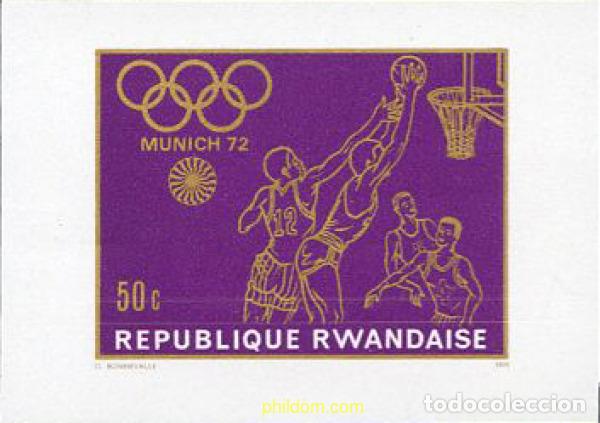 Sellos: 221647 MNH RUANDA 1971 20 JUEGOS OLIMPICOS VERANO MUNICH 1972