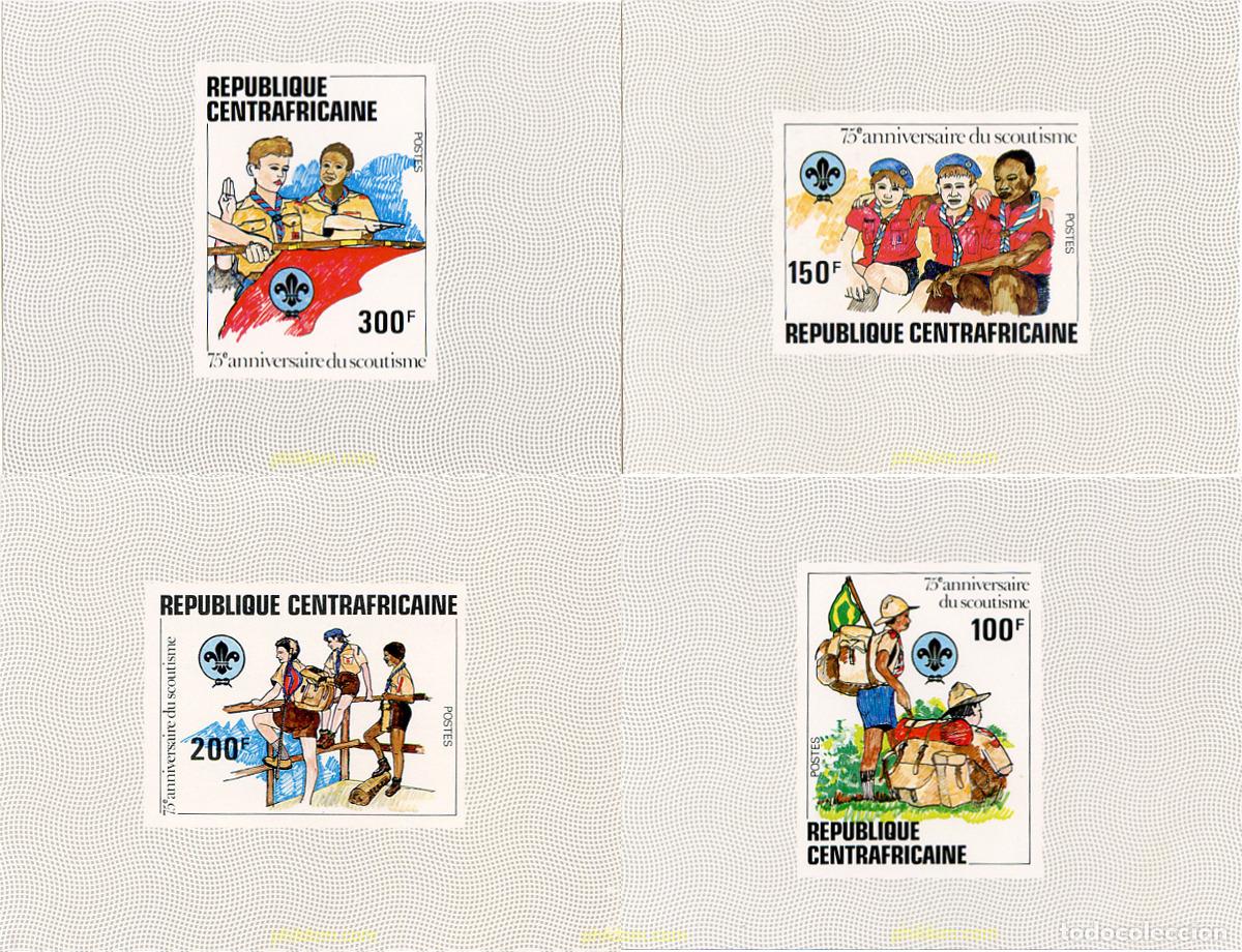 Sellos: 22434 MNH CENTROAFRICANA 1982 75 ANIVERSARIO DEL ESCULTISMO