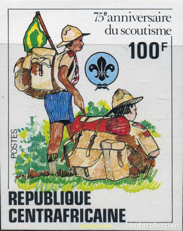Sellos: 207457 MNH CENTROAFRICANA 1982 75 ANIVERSARIO DEL ESCULTISMO