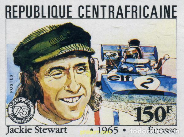 Sellos: 207416 MNH CENTROAFRICANA 1981 75 ANIVERSARIO DEL GRAN PREMIO DE FRANCIA