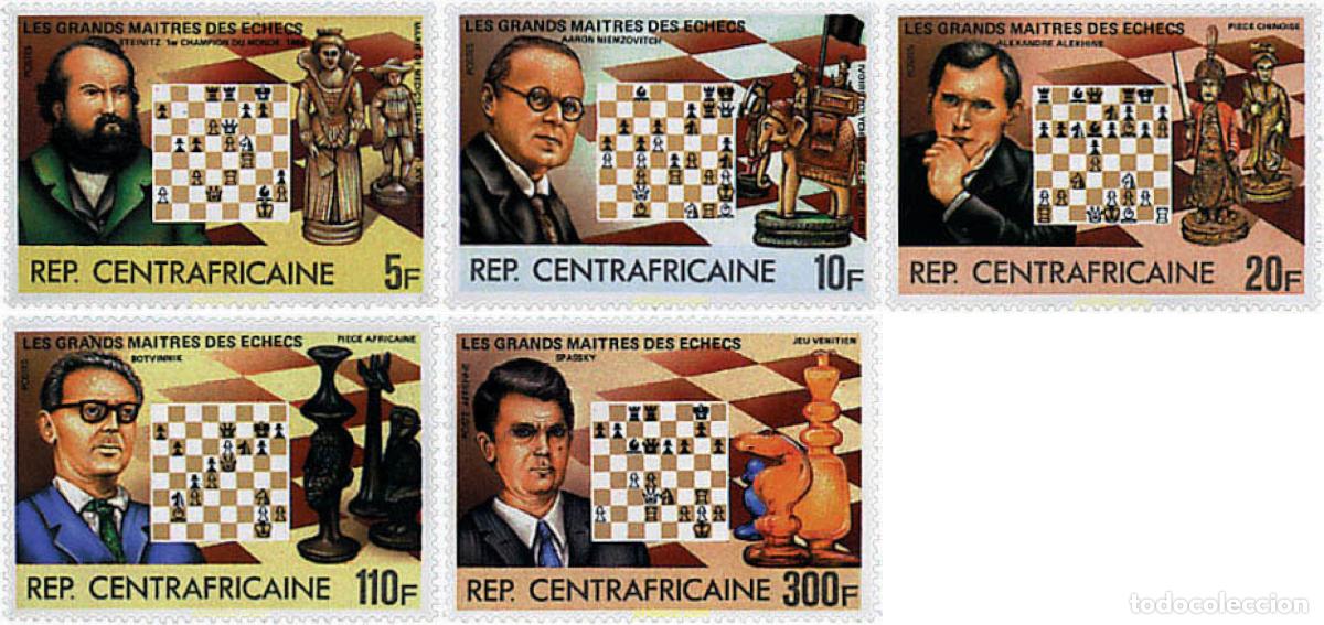 Sellos: 628423 MNH CENTROAFRICANA 1983 GRANDES MAESTROS DEL AJEDREZ