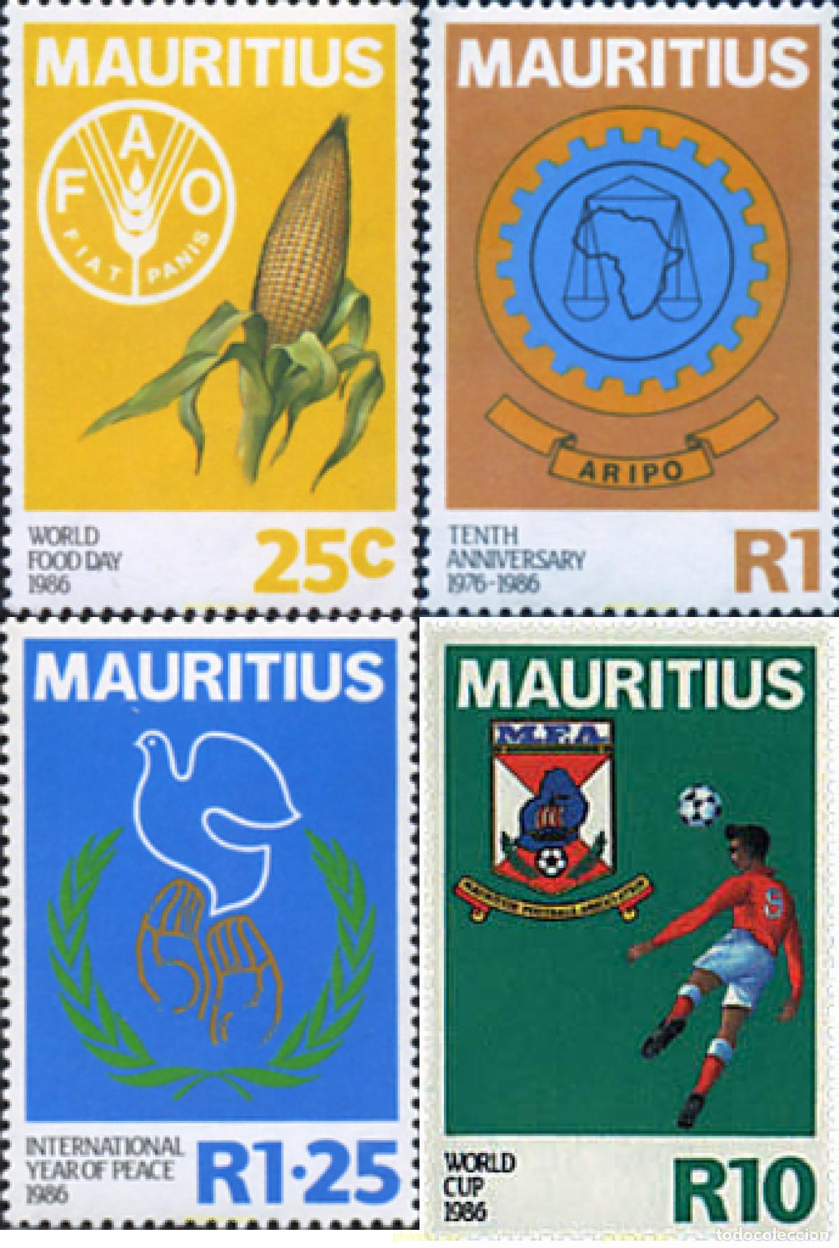 Sellos: 27785 MNH MAURICIO 1986 ANIVERSARIOS VARIOS