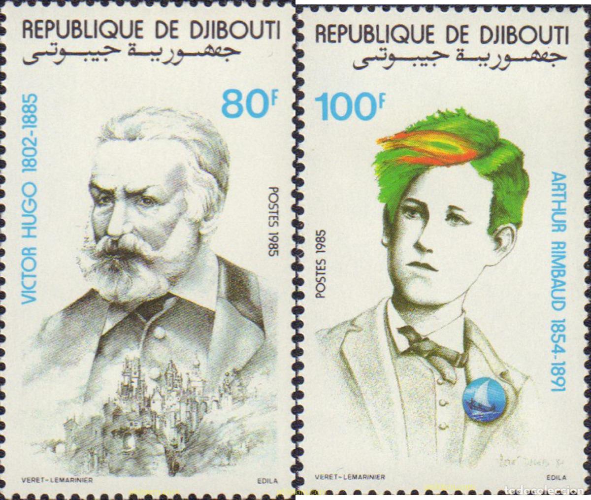 Sellos: 70631 MNH DJIBOUTI 1985 ESCRITORES