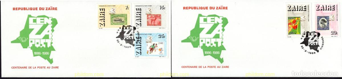 Sellos: 383965 MNH ZAIRE 1986 CENTENARIO DEL CORREO