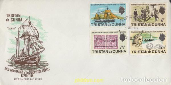 Sellos: 383989 MNH TRISTAN DA CUNHA 1971 50 ANIVERSARIO DE LA EXPEDICION SHACKLETON-ROWETT