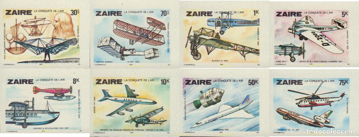 Sellos: 21249 MNH ZAIRE 1978 HISTORIA DE LA AVIACION