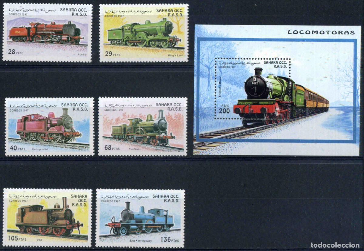Sellos: RASD - Sahara Occ. 1997 Locomotoras (nuevos)