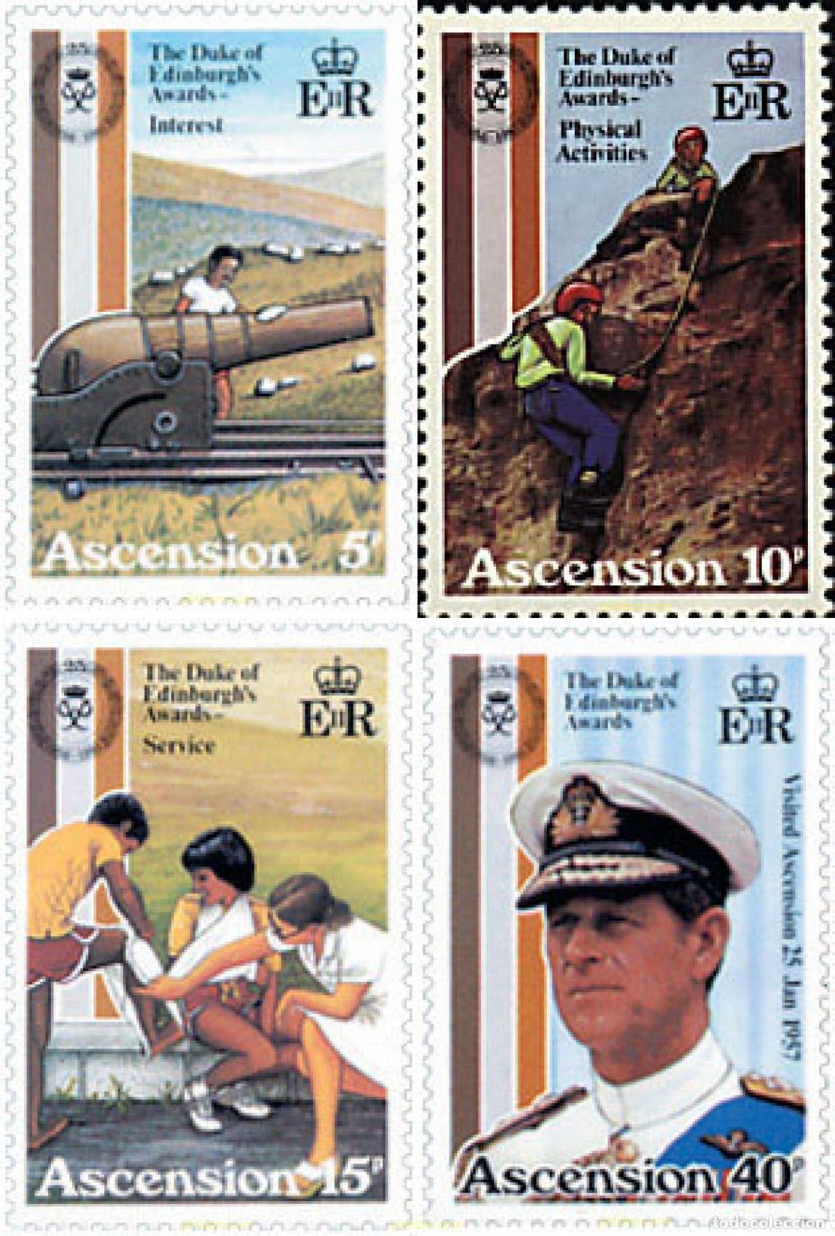 Sellos: 87040 MNH ASCENSION 1981 25 ANIVERSARIO DEL PREMIO DUQUE DE EDIMBURGO