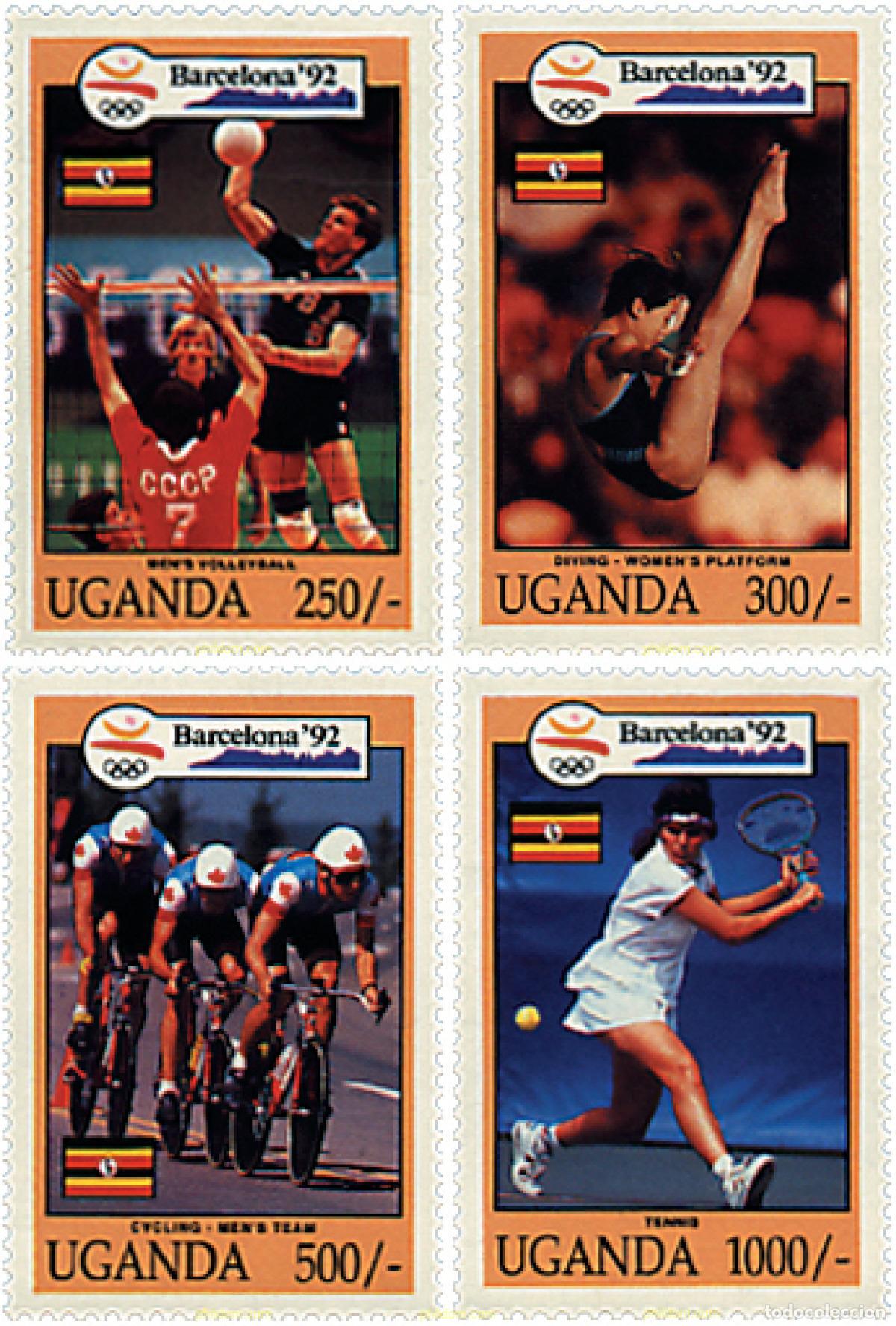 Sellos: 234345 MNH UGANDA 1992 25 JUEGOS OLIMPICOS VERANO BARCELONA 1992