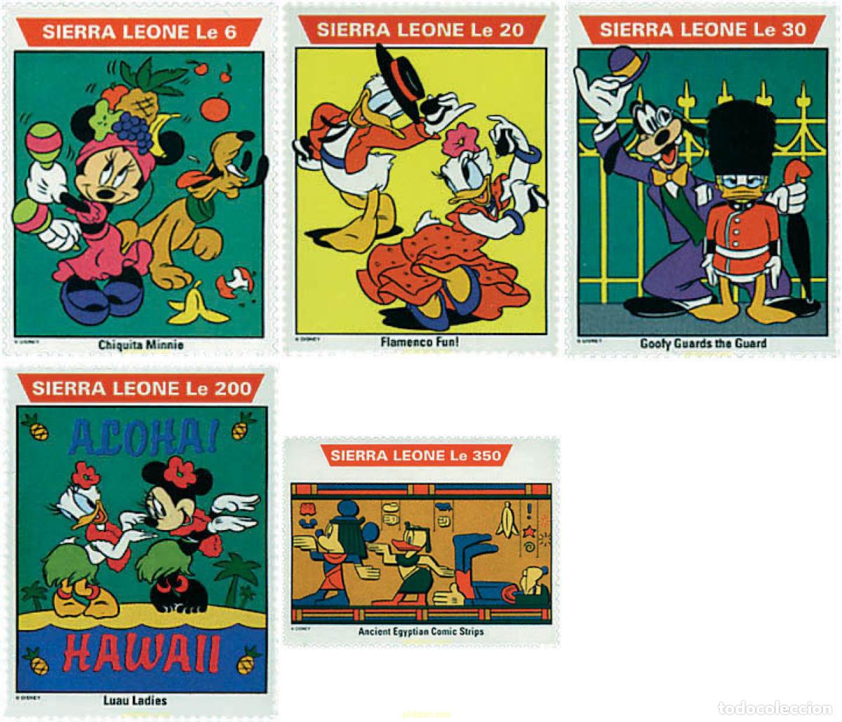 Sellos: 362127 MNH SIERRA LEONA 1992 VIAJES DE MICKEY POR EL MUNDO