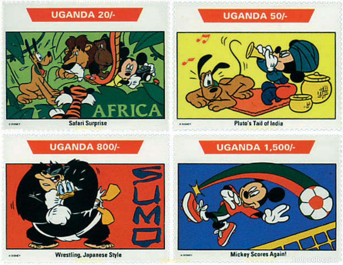 Sellos: 255415 MNH UGANDA 1992 VIAJES POR EL MUNDO