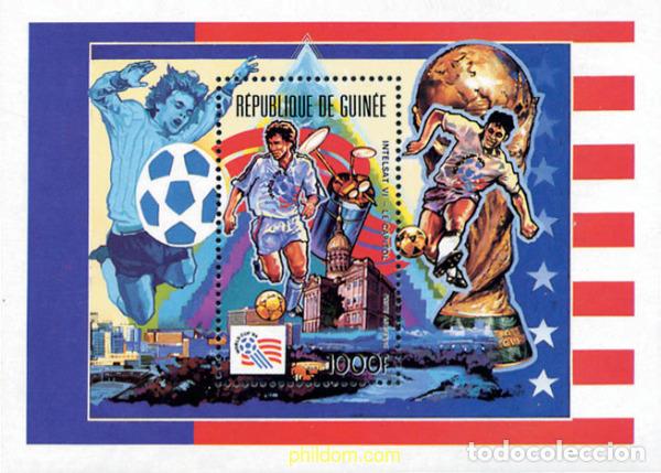 Sellos: 68216 MNH GUINEA 1992 COPA DEL MUNDO DE FUTBOL. USA-94